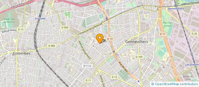 localisation de l'entreprise SYND.COPR. DU 87 89 R VICTOR HUGO 92 à ASNIERES-SUR-SEINE