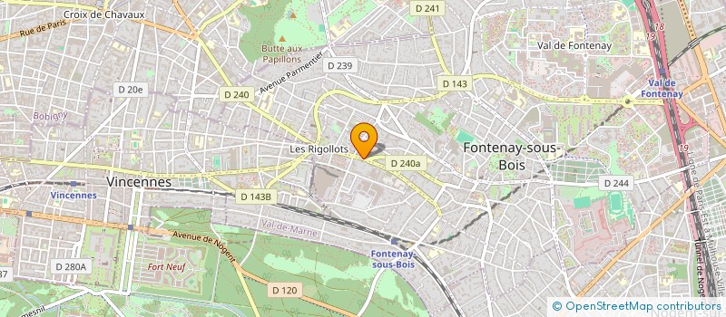 localisation de l'entreprise SYND COPR DU 87 DALAYRAC à FONTENAY-SOUS-BOIS