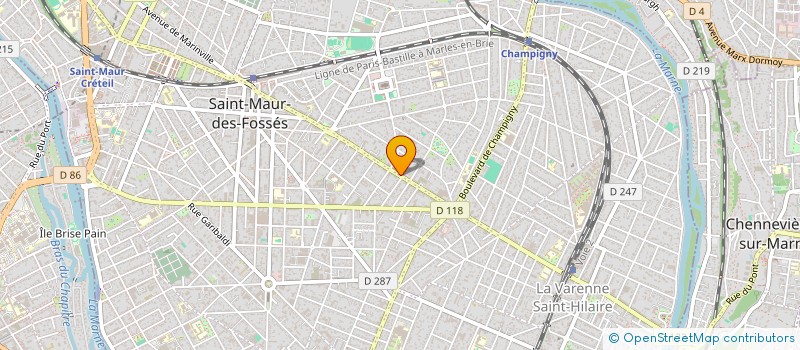 localisation de l'entreprise SYND.COPR. DU 89 AV. FOCH 94 ST MAUR REP à SAINT-MAUR-DES-FOSSES
