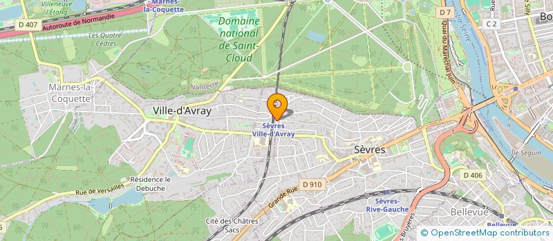 localisation de l'entreprise SYND COPR DU 8B RUE BRONGNIART 92 SEVRE à SEVRES