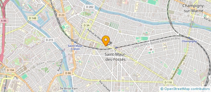 localisation de l'entreprise SYND COPR DU 9 11 AV FOCH 94    SAINT MA à SAINT-MAUR-DES-FOSSES