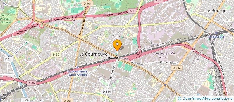 localisation de l'entreprise SYND.COPR. DU 9 AU 19 RUE MARCEL CACHIN à LA COURNEUVE