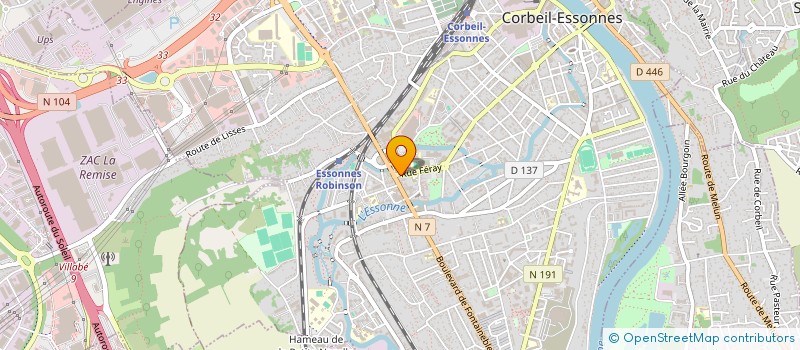 localisation de l'entreprise SYND.COPR. DU 9 BD DE L EUROPE  IMMEUBLE  CORBEIL-ESSONNES