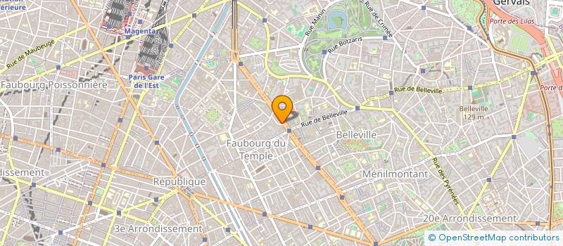 localisation de l'entreprise SYND.COPR. DU 9 BD DE LA        VILLETTE  PARIS