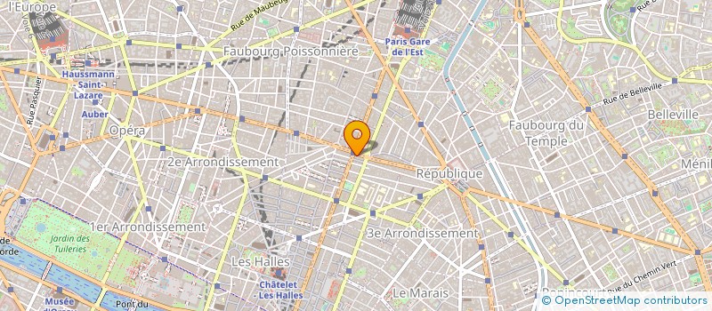 localisation de l'entreprise SYND.COPR. DU 9 BD SAINT DENIS  75003 PA  PARIS