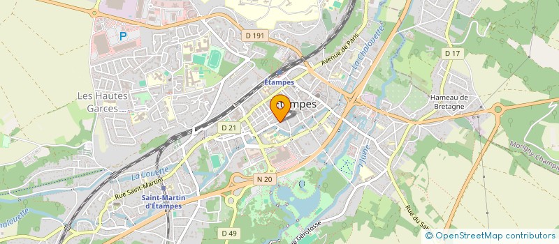 localisation de l'entreprise SYND.COPR. DU 9 BLD DE LA GARE 91 ETREC à ETAMPES