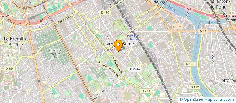 localisation de l'entreprise SYND COPR DU 9 RUE BLANQUI à IVRY-SUR-SEINE
