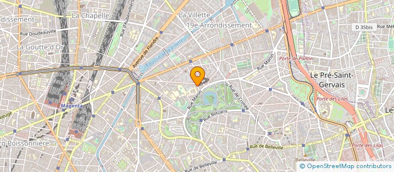 localisation de l'entreprise SYND.COPR. DU 9 RUE CAVENDISH   75019 PA  PARIS