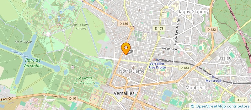 localisation de l'entreprise SYND.COPR. DU 9 RUE DE MOUCHY 78 VERSAIL à VERSAILLES