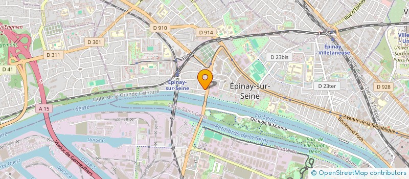 localisation de l'entreprise SYND.COPR. DU 9 RUE FELIX FAURE 95 ENGHI à EPINAY-SUR-SEINE