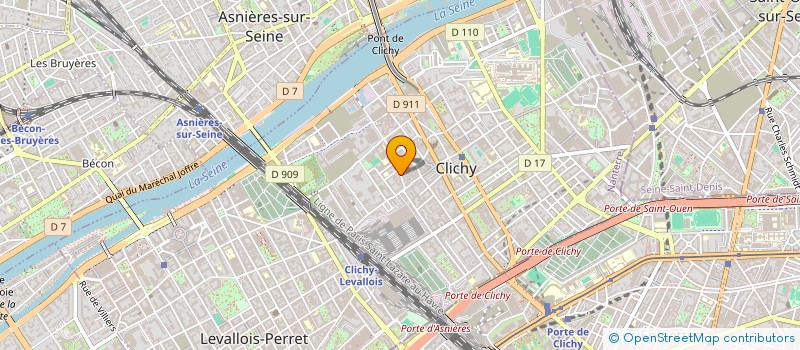 localisation de l'entreprise SYND COPR DU 9 RUE FERNAND PELLOUTIER à CLICHY
