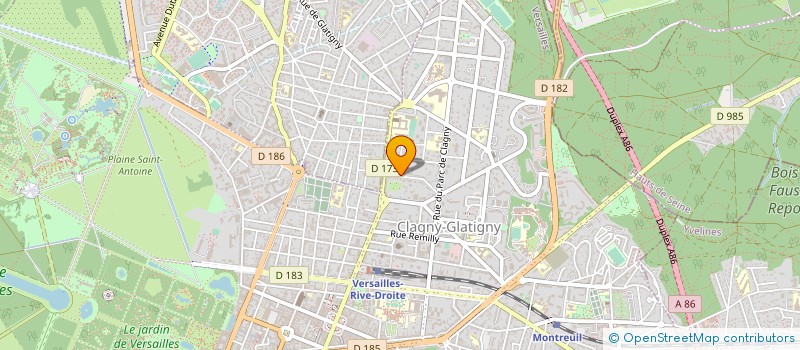 localisation de l'entreprise SYND.COPR. DU 9 RUE MANSART à VERSAILLES