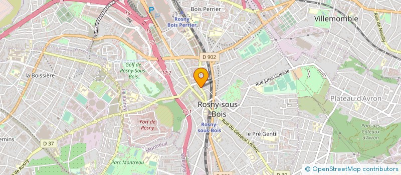 localisation de l'entreprise SYND.COPR. DU 9 RUE PAUL CAVARE 93 ROSNY à ROSNY-SOUS-BOIS