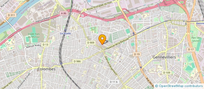 localisation de l'entreprise SYND COPR DU 9 RUE ROBERT LAVERGNE 92 AS à ASNIERES-SUR-SEINE