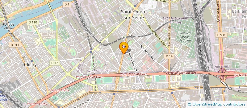 localisation de l'entreprise SYND COPR DU 91 AVENUE GABRIEL PERI 934 à SAINT-OUEN-SUR-SEINE