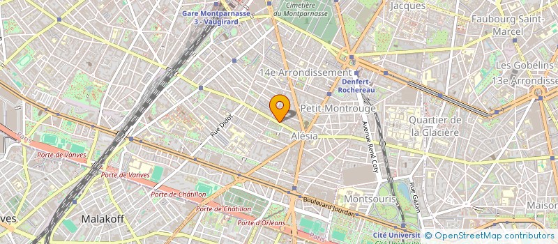 localisation de l'entreprise SYND.COPR. DU 92-94 RUE D ALESIA 75014 P  PARIS