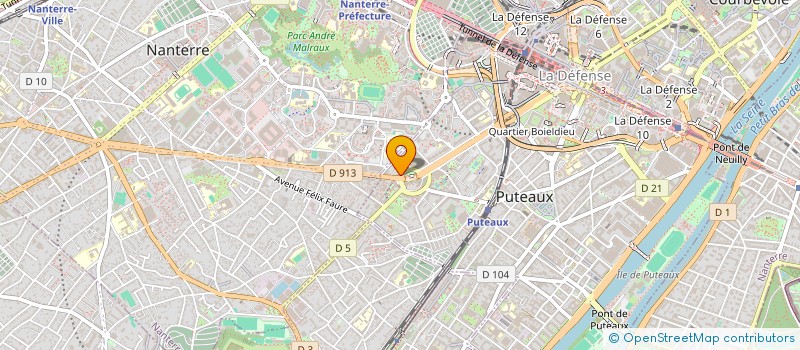 localisation de l'entreprise SYND COPR DU 94 98 AV DU PRESIDENT WILSO  PUTEAUX