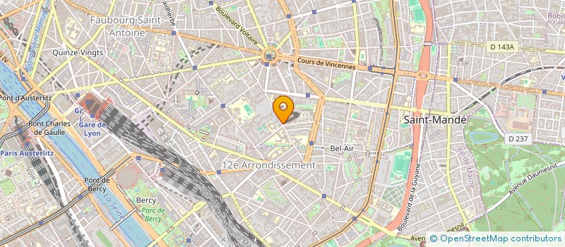 localisation de l'entreprise SYND.COPR. DU 95 RUE DE LA JARRY 94 VINC  PARIS