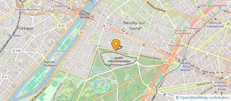 localisation de l'entreprise SYND.COPR. DU 96 BD MAURICE BARRES 92 NE à NEUILLY-SUR-SEINE
