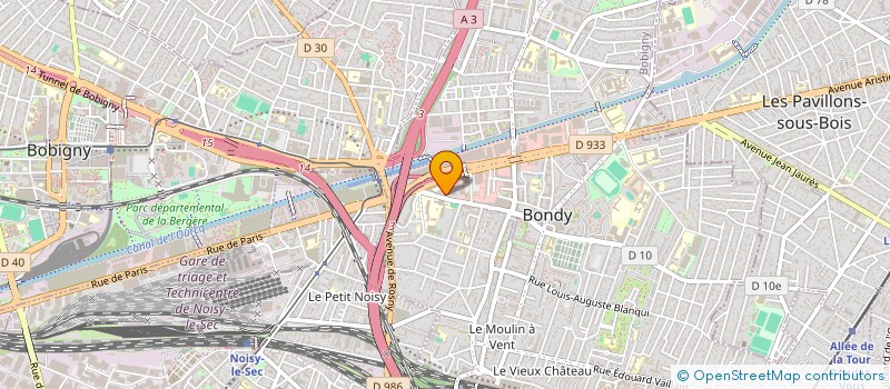 localisation de l'entreprise SYND COPR DU 97 RUE CHERET 94 CRETEIL RE  BONDY