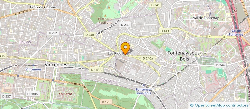 localisation de l'entreprise SYND.COPR. DU 98 100 RUE        DALAYRAC à FONTENAY-SOUS-BOIS