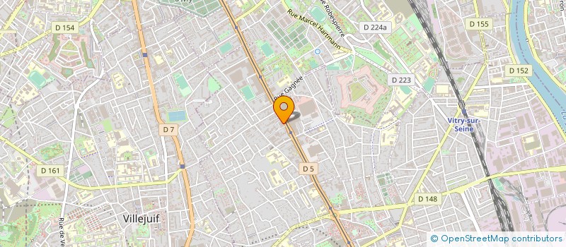 localisation de l'entreprise SYND.COPR. DU 99 A 103 BD DE STALINGRAD  VITRY-SUR-SEINE