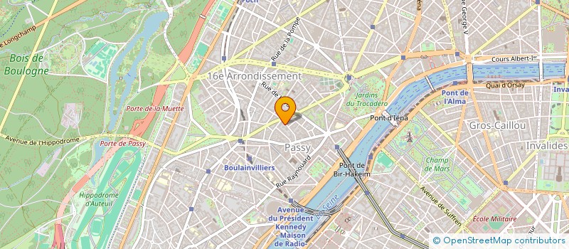 localisation de l'entreprise SYND.COPR. DU 99 RUE DE LA TOUR 75016 PA  PARIS