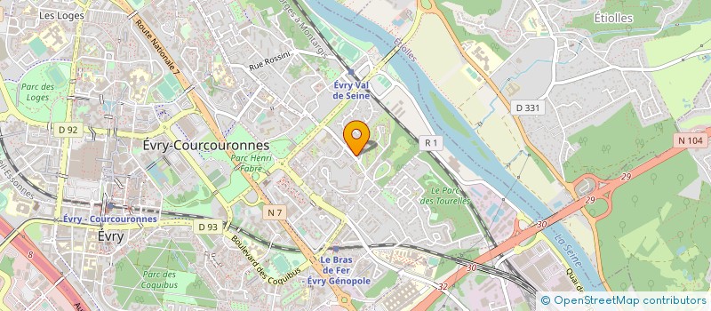 localisation de l'entreprise SYND.COPR. DU CHATEAU DE        MOUSSEAU  EVRY-COURCOURONNES