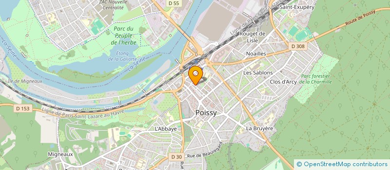 localisation de l'entreprise SYND COPR DU CLOS DE LA CURE 1  78 ST NO  POISSY