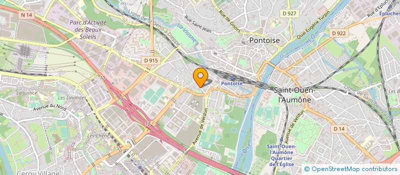 localisation de l'entreprise SYND.COPR. DU QUARTIER LOUVRAIS 95 PONTO  PONTOISE