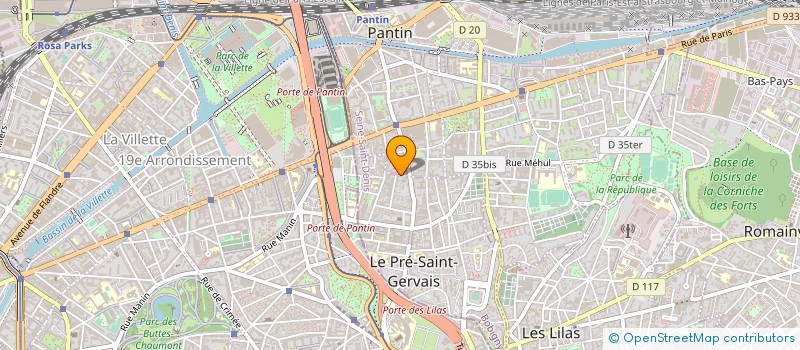 localisation de l'entreprise SYND COPR FRANKLIN  PANTIN