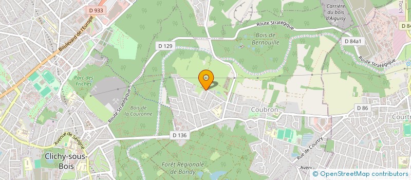 localisation de l'entreprise SYND.COPR. HAMEAU DE L ETANG 93 COUBRON  COUBRON