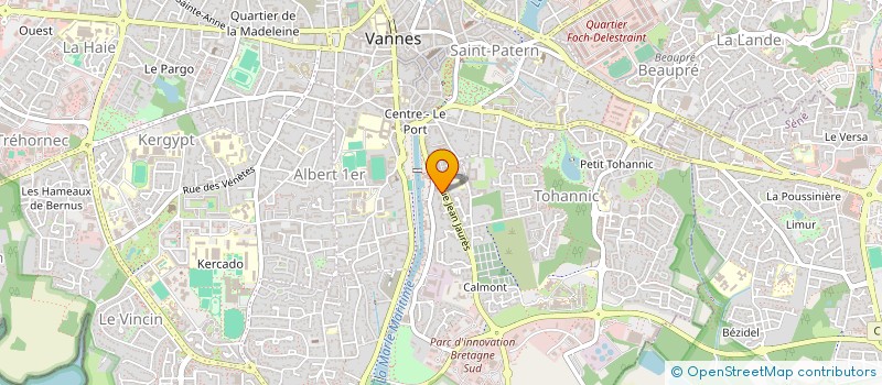 localisation de l'entreprise SYND COPR IMM 16 RUE JEAN JAURES à VANNES