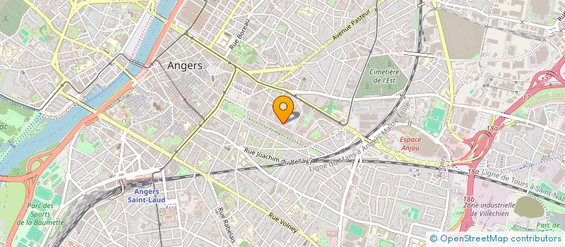 localisation de l'entreprise SYND COPR IMM R LOUIS GAIN à ANGERS