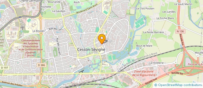 localisation de l'entreprise SYND COPR IMMEUBLE HTS DE CESSON BAT I  CESSON-SEVIGNE