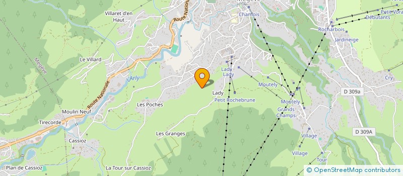 localisation de l'entreprise SYND COPR IMMEUBLE LEMARAT  PRAZ-SUR-ARLY