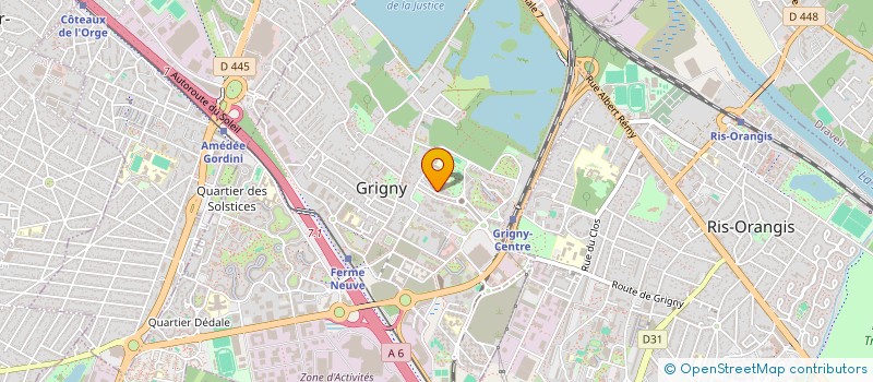 localisation de l'entreprise SYND.COPR. JUNOT 41 SND SABLONS 42 18 AV à GRIGNY