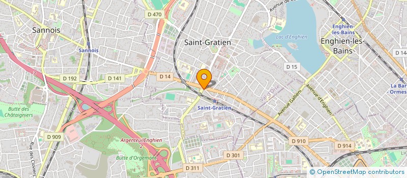 localisation de l'entreprise SYND.COPR. LA RES DES COTEAUX   D ERMONT  SAINT-GRATIEN