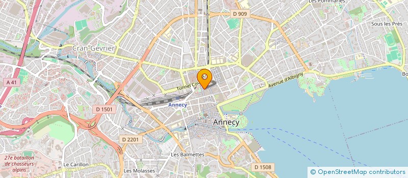 localisation de l'entreprise SYND COPR LA RIVIERA  ANNECY