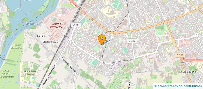 localisation de l'entreprise SYND COPR LA ROSERAIE à ANGERS