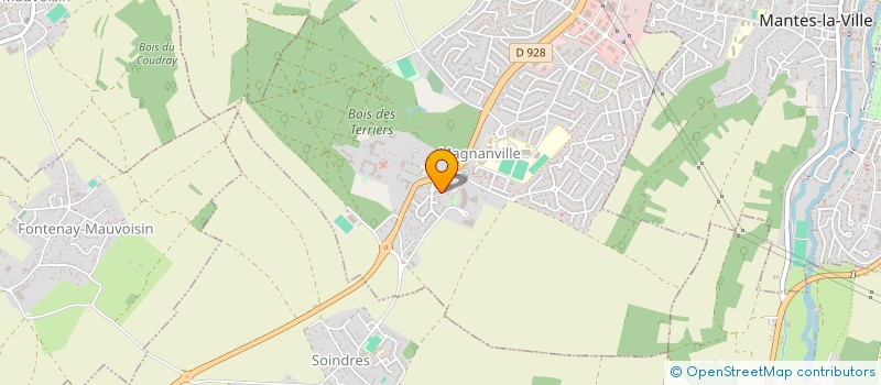 localisation de l'entreprise SYND COPR LE CLOS DE LA TUILERIE 1 ALLEE DU BRIQUETIER 78200 MAGNANVILLE  MAGNANVILLE