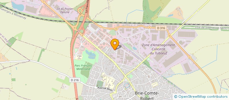 localisation de l'entreprise SYND COPR LE CLOS DE VILLEMENON  BRIE-COMTE-ROBERT