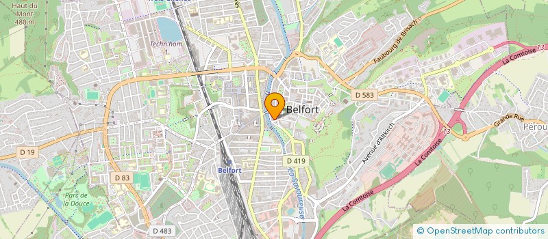 localisation de l'entreprise SYND COPR LE MARIVAUX  BELFORT