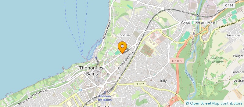 localisation de l'entreprise SYND COPR LE TRIANON à THONON-LES-BAINS