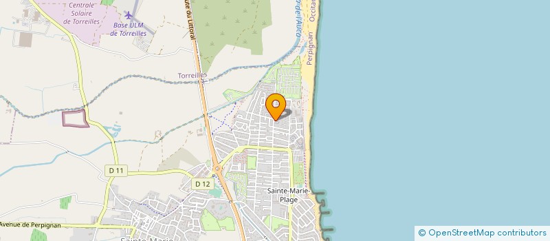 localisation de l'entreprise SYND COPR LES HAMEAUX DE LA PLAGE  SAINTE-MARIE-LA-MER