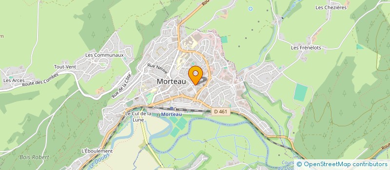 localisation de l'entreprise SYND COPR LES ROSES  MORTEAU