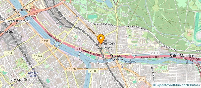 localisation de l'entreprise SYND.COPR. LES TERRASSES 19 RUE ARTHUR C à CHARENTON-LE-PONT