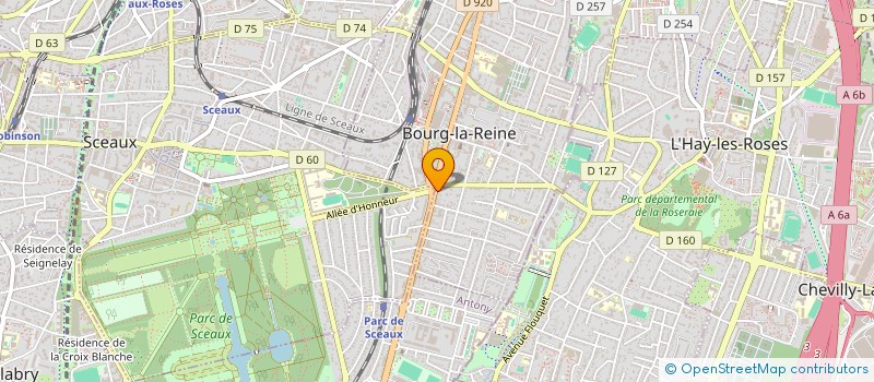 localisation de l'entreprise SYND.COPR. LOUVOIS 3 RUE JEAN   MASCRE 9 à BOURG-LA-REINE