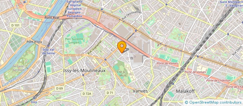 localisation de l'entreprise SYND.COPR. PARK MATRAT VOIS. 10 RUE DU 4 à ISSY-LES-MOULINEAUX
