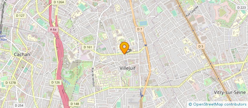 localisation de l'entreprise SYND COPR PAUL VAILLANT COUTURIER à VILLEJUIF